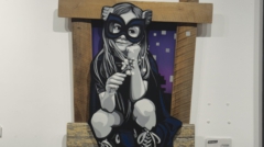 About the work Materials Hand scrolled wooden cutout, spray paint, wooden assemblage, satin varnish Size 40 × 31 × 3 in | 101.6 × 78.7 × 7.6 cm Rarity Unique Medium Mixed Media Condition Excellent Signature Hand-signed by artist Certificate of authenticity Included (issued by gallery) Frame Not included JI JI Joe Iurato American, b. 1973 Follow Submitted by Parlor Gallery Joe Iurato is a multidisciplinary artist whose works are built on a foundation of stencils and aerosol. Falling somewhere in between simplistic and photorealistic, his multi-layer stencils offer a distinctly clean and illustrative aesthetic. While Iurato’s murals have adorned neighborhoods along the east coast United States for years, he’s more recently become noted for the unique placement and photography of miniature painted wood cutouts in public spaces. Utilizing the outdoor environment to create site-specific installations, Iurato creates windows into a narrative formed by personal experiences. Each individual work of art highlights the potential for interaction and storytelling within public space and transforms common land/cityscapes into carefully crafted scenes. Before leaving each installation behind, he documents it with a photograph. The photographs offer specific and intentional viewpoints of the artwork in relation to its surroundings, manipulating our perception of scale and dimensionality. Selected exhibitions 2025 Annual Summer Sale, Taglialatella Galleries Joe Iurato: Trouble Maker, Taglialatella Galleries 2022 Joe Iurato Asia Premiere - THE STORY GOES, Gin Huang Gallery View all TG TG Taglialatella Galleries New York, Palm Beach, Paris, Toronto Follow Joe Iurato, THE ANSWER (AT TWILIGHT)