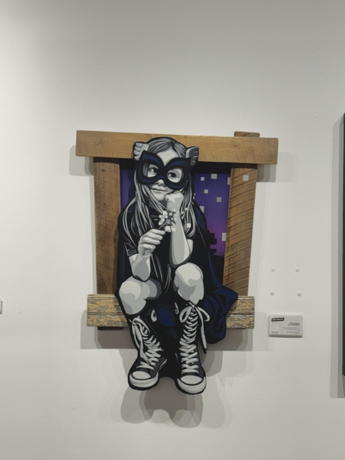 About the work Materials Hand scrolled wooden cutout, spray paint, wooden assemblage, satin varnish Size 40 × 31 × 3 in | 101.6 × 78.7 × 7.6 cm Rarity Unique Medium Mixed Media Condition Excellent Signature Hand-signed by artist Certificate of authenticity Included (issued by gallery) Frame Not included JI JI Joe Iurato American, b. 1973 Follow Submitted by Parlor Gallery Joe Iurato is a multidisciplinary artist whose works are built on a foundation of stencils and aerosol. Falling somewhere in between simplistic and photorealistic, his multi-layer stencils offer a distinctly clean and illustrative aesthetic. While Iurato’s murals have adorned neighborhoods along the east coast United States for years, he’s more recently become noted for the unique placement and photography of miniature painted wood cutouts in public spaces. Utilizing the outdoor environment to create site-specific installations, Iurato creates windows into a narrative formed by personal experiences. Each individual work of art highlights the potential for interaction and storytelling within public space and transforms common land/cityscapes into carefully crafted scenes. Before leaving each installation behind, he documents it with a photograph. The photographs offer specific and intentional viewpoints of the artwork in relation to its surroundings, manipulating our perception of scale and dimensionality. Selected exhibitions 2025 Annual Summer Sale, Taglialatella Galleries Joe Iurato: Trouble Maker, Taglialatella Galleries 2022 Joe Iurato Asia Premiere - THE STORY GOES, Gin Huang Gallery View all TG TG Taglialatella Galleries New York, Palm Beach, Paris, Toronto Follow Joe Iurato, THE ANSWER (AT TWILIGHT)